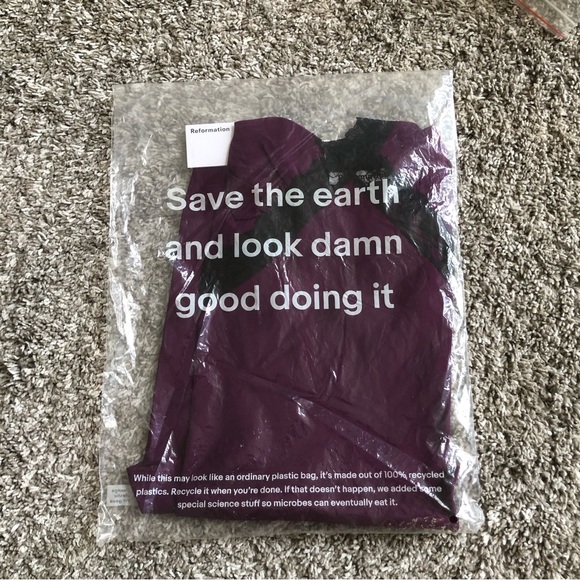 Reformation Provence Silk Dress - Purple - Picture 5 of 8